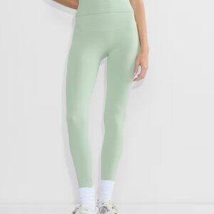 Aritzia Golden BodyGrip™ Squareneck Bra Top and Cheeky Hi-Rise 26” Legging